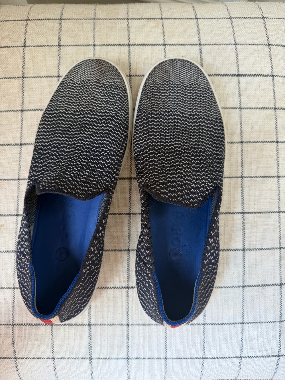 Rothy’s Slip-On Knit Casual Shoes - Navy/Gray